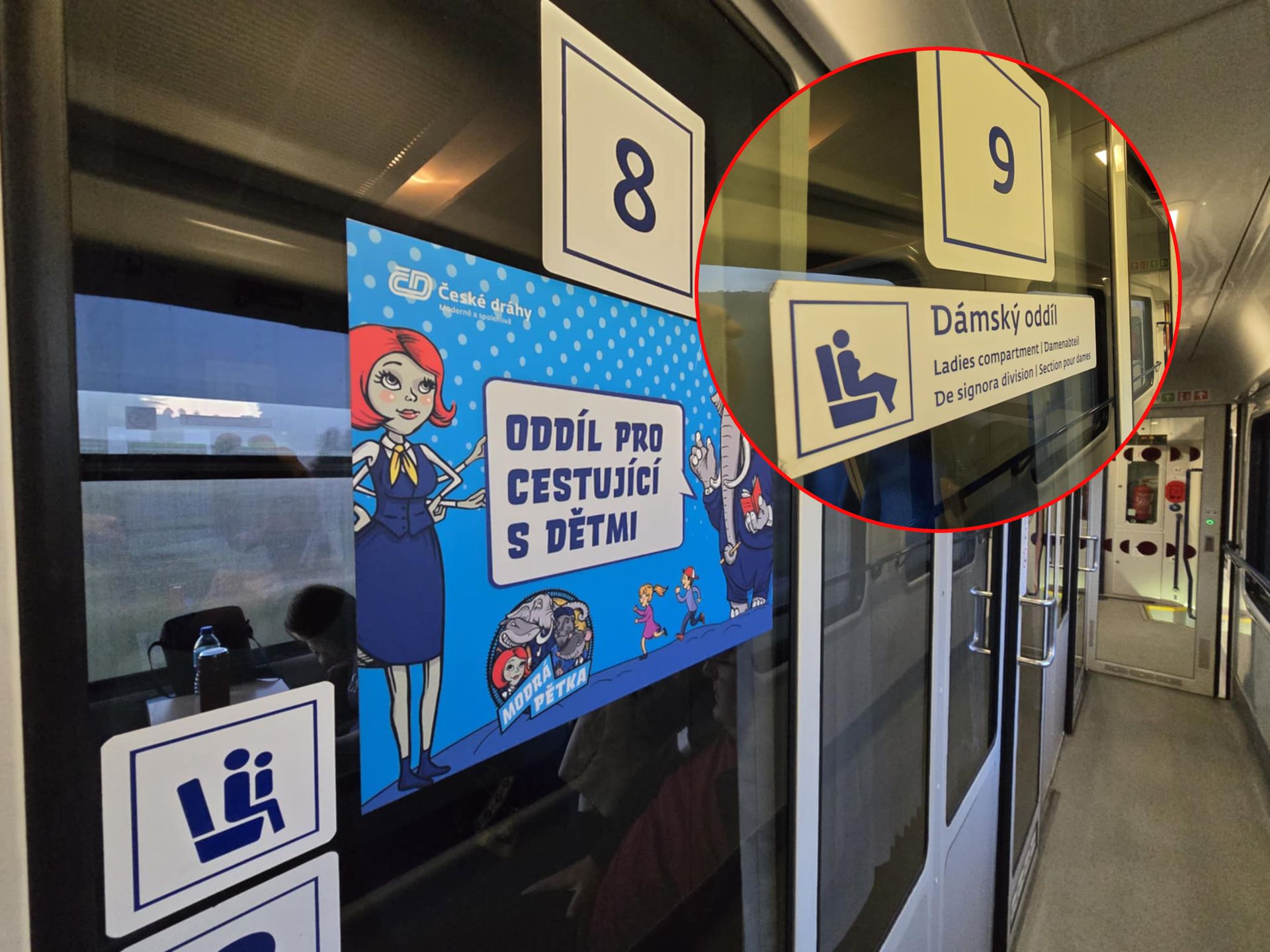 Przedział dla rodzin z dziećmi i tylko dla kobiet