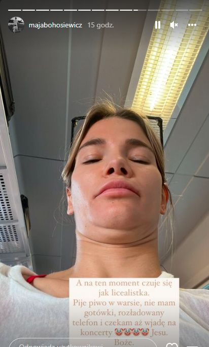 Maja Bohosiewicz relacjonuje podróż na Open'era. Twierdzi, że jechała pociągiem bez biletu