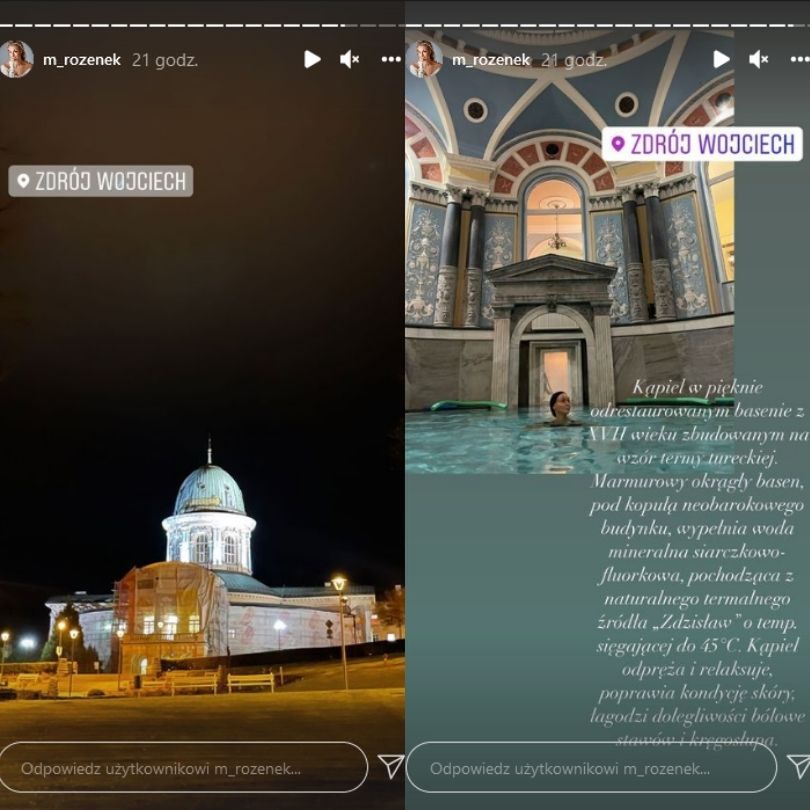 Małgorzata Rozenek i Radosław Majdan zażywają leczniczej kąpieli