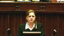 Posłanka Samoobrony Renata Beger