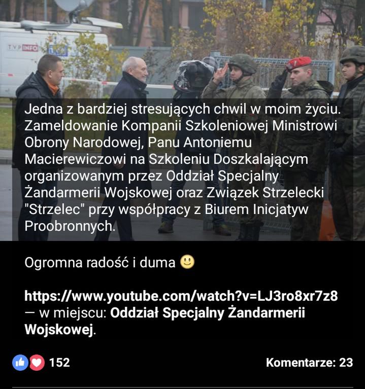 Screen z profilu Daniela Pieczychlebka 