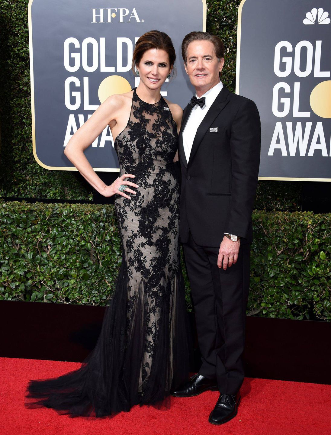 Kyle MacLachlan and Desiree Gruber at the 75th Annual Golden Globe Awards held at the Beverly Hilton Hotel on January 7, 2018 in Beverly Hills, CA
©Tammie Arroyo-GG18/AFF-USA.com