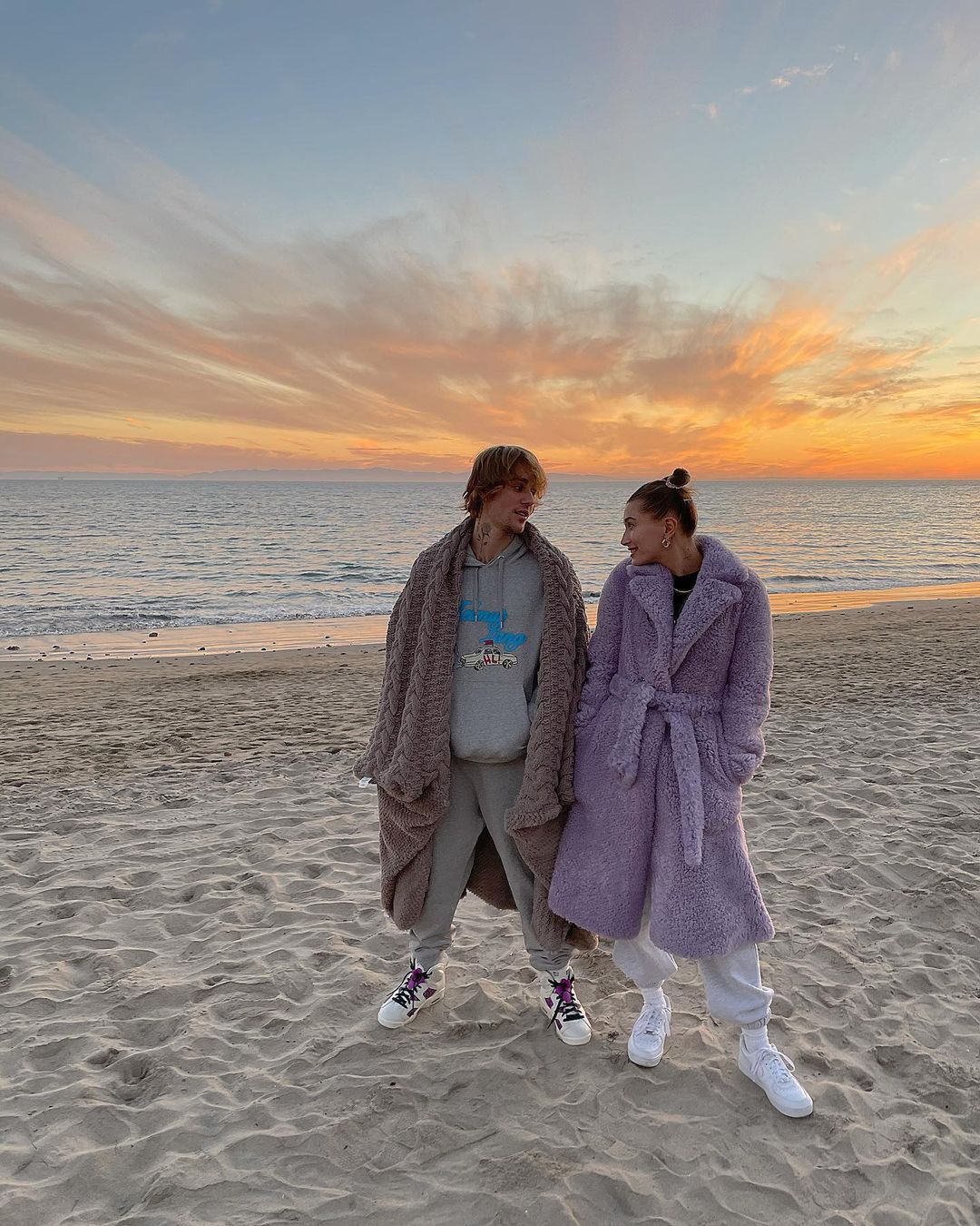 Hailey Bieber i Justin Bieber - Boże Narodzenie 2020