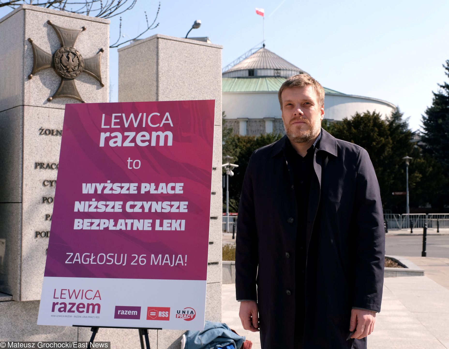 Lider partii Razem Adrian Zandberg