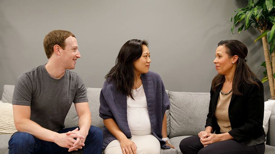 Mark Zuckerberg z żoną