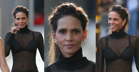 49-letnia Halle Berry w prześwitującym golfie. Co za ciało!