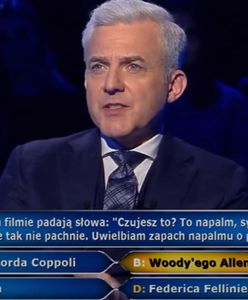 "To napalm, synu. Nic tak na świecie nie pachnie." Czyje to słowa? Zła odpowiedź zabrała mu gwarantowaną nagrodę w "Milionerach"!