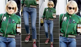 LOOK OF THE DAY: Emma Roberts w bomberce Coach