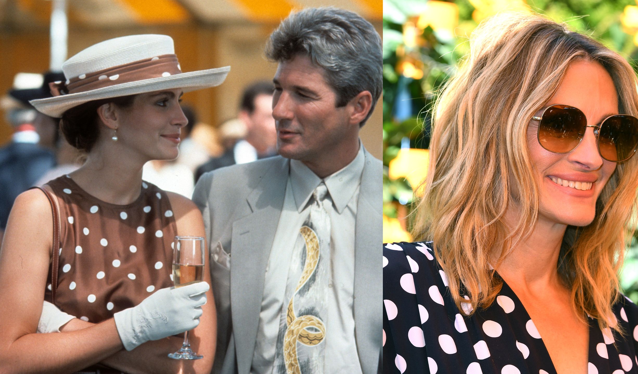 Julia Roberts w stylizacji w kropki