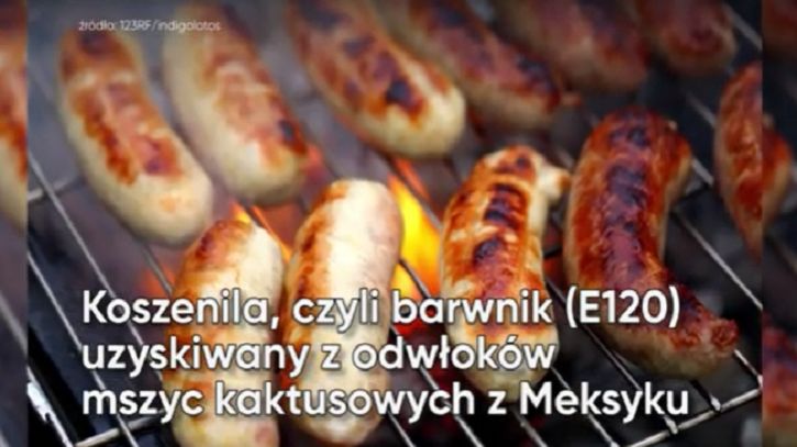 Kiełbasa na grilla ma wiele sztucznych dodatków 