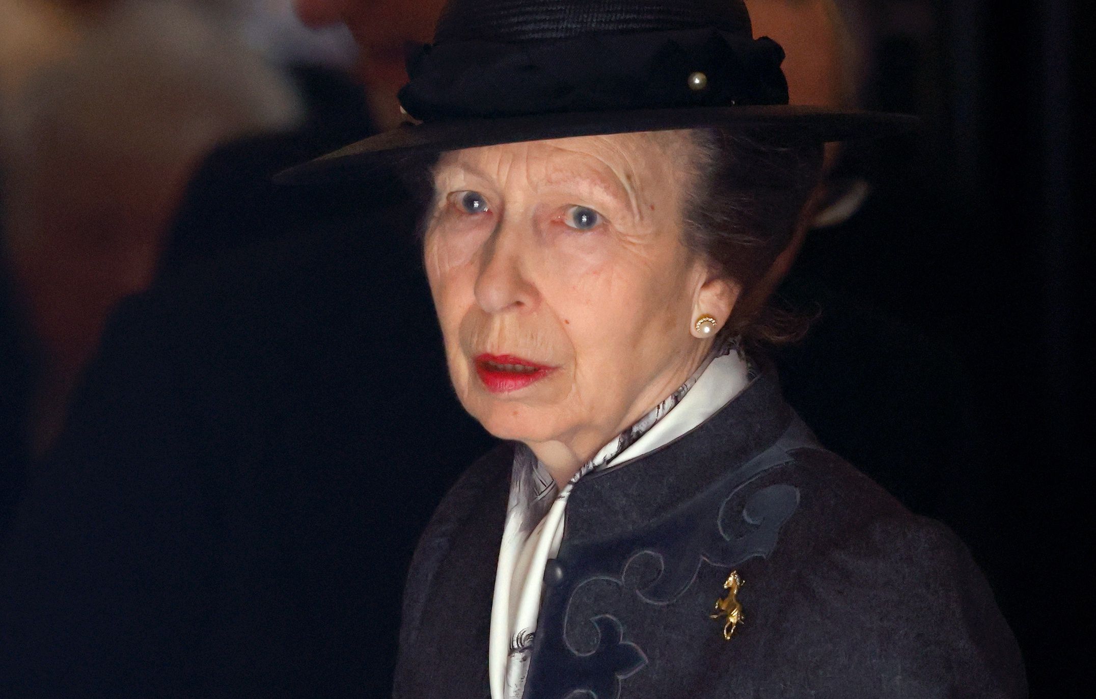Memorial Service For Sir Michael OswaldLONDON, UNITED KINGDOM - MARCH 25: (EMBARGOED FOR PUBLICATION IN UK NEWSPAPERS UNTIL 24 HOURS AFTER CREATE DATE AND TIME) Princess Anne, Princess Royal attends a memorial service for Sir Michael Oswald at St Clement Danes Church on March 25, 2022 in London, England. Sir Michael Oswald, who was Queen Elizabeth II's National Hunt Racing Adviser, died aged 86 in April 2021. (Photo by Max Mumby/Indigo/Getty Images)Max Mumby/Indigo
