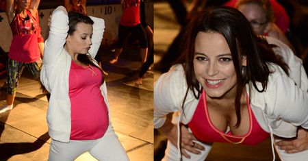 Mucha z brzuszkiem ćwiczy pilates! (ZDJĘCIA)