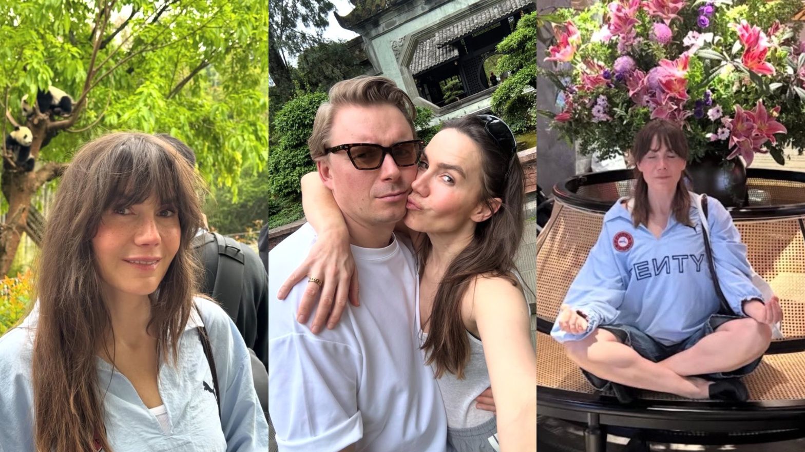 Olga Bołądź eksploruje Chiny z mężem