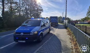 Kierowca ciężarówki miał 0,4 promila. Policja zatrzymała go w Niedziałkach