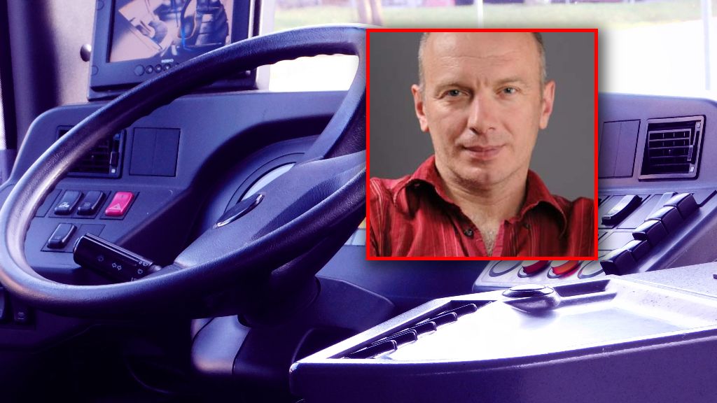 Aktor Igor Sigow jest kierowcą autobusu w Polsce