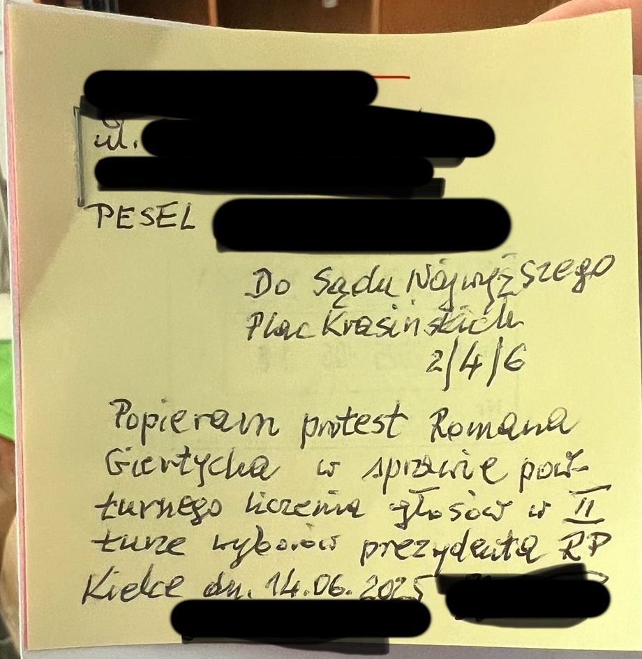 Zdjęcia protestów wyborczych, które pokazał Sąd Najwyższy