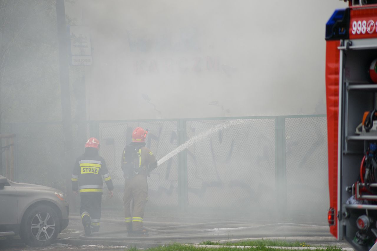 Piorun uderzył w przedszkole w Warszawie. Wybuchł pożar