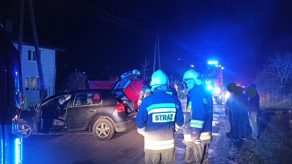 Volkswagen najechał na leżącego mężczyznę