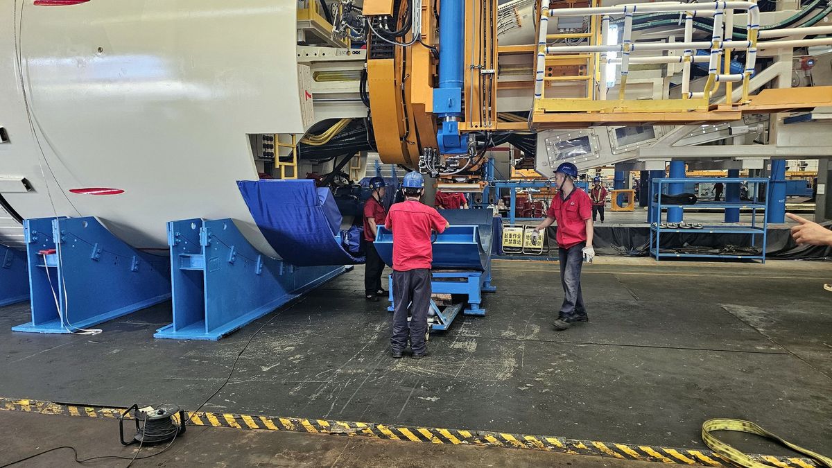 owstała w chińskim Changsha, tarcza TBM, która wydrąży jeden z t