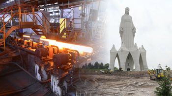 Spółka utnie etaty? Właściciel buduje gigantyczny pomnik Matki Bożej