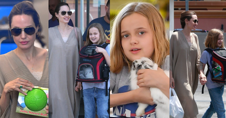 Zrelaksowana Angelina Jolie KUPUJE CÓRCE KRÓLICZKA