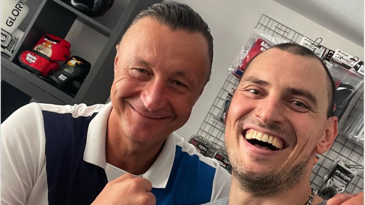 Zbigniew Bartman w towarzystwie Tomasza Hajto