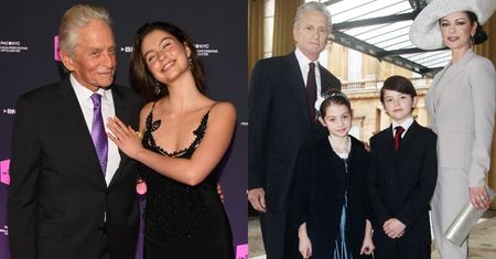 Michael Douglas zabrał DOROSŁĄ córkę na ściankę. Podobna do sławnych rodziców? (ZDJĘCIA)
