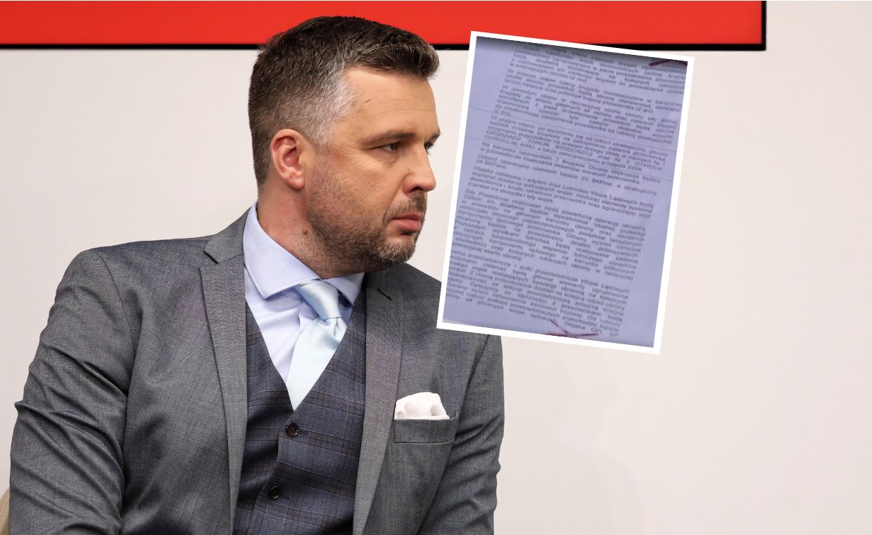 W TVP pokazali stronę z dokumentu wojskowego. "Najgorszy wariant"