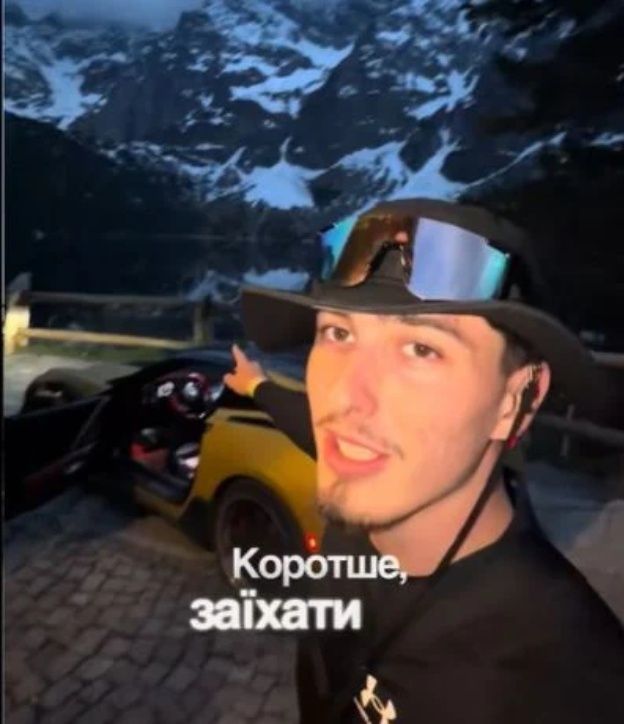 Influencer z Ukrainy wjechał autem nad Morskie Oko