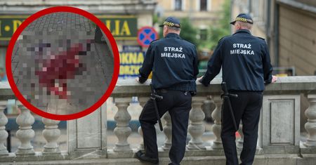 Chwile grozy strażników. Bezdomny z HIV i żółtaczką opryskał ich krwią