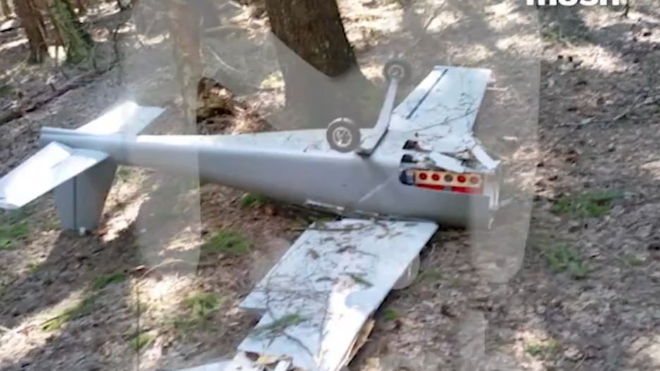 Ukraiński dron UJ-22 "Airborne" doleciał i rozbił się na przedmieściach Moskwy.