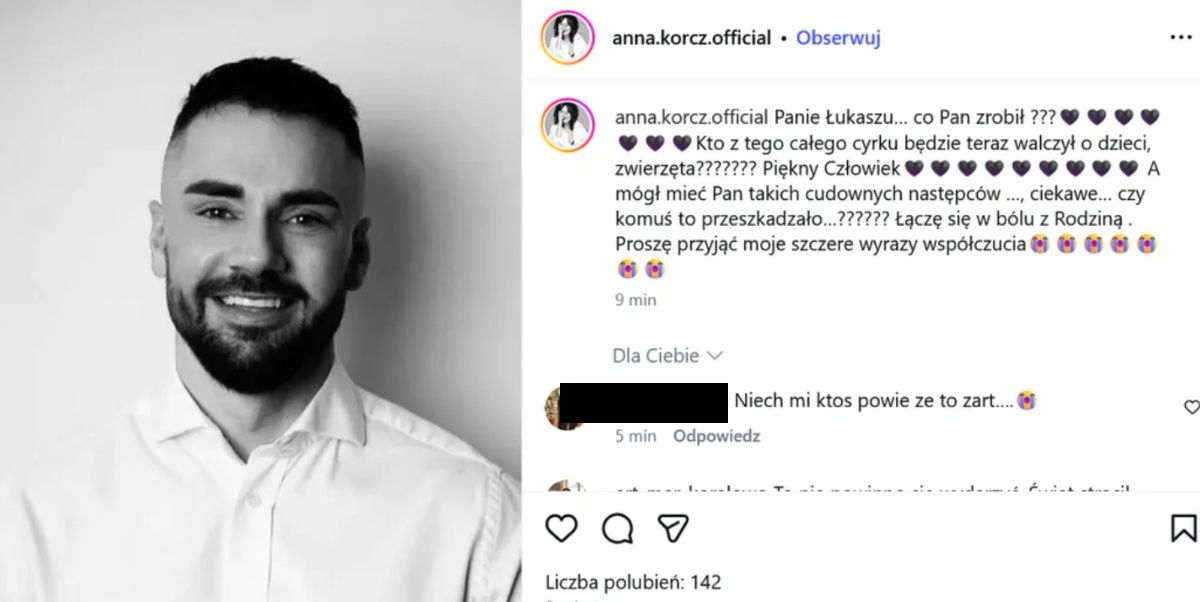 Anna Korcz pożegnała Łukasza Litewkę