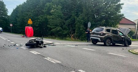Tragiczny wypadek w Orzeszu. Lądował śmigłowiec LPR