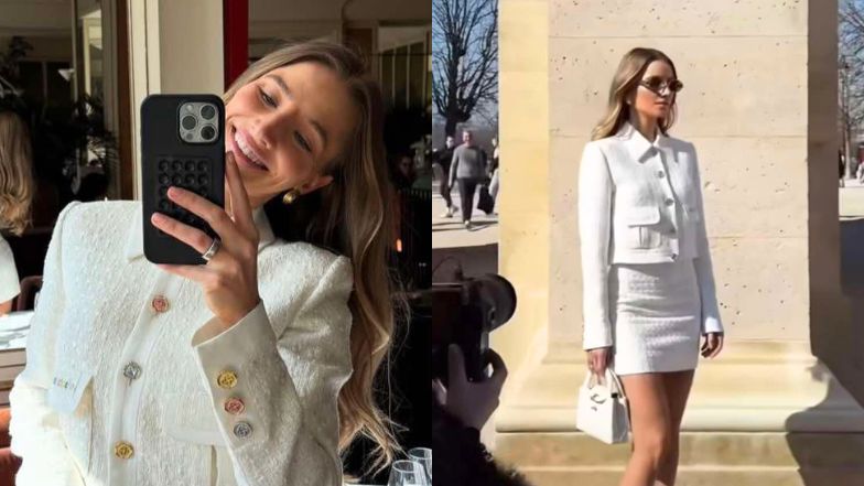 Agata Sieramska zadała szyku w bieli na paryskim Tygodniu Mody