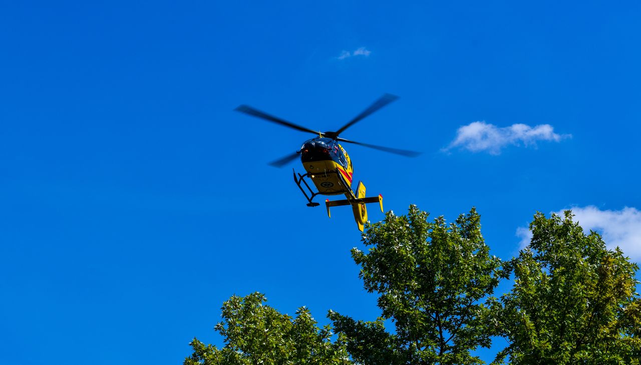 Radlin: Wypadek na hałdzie. Nad miastem unosiły się kłęby dymu. Lądował śmigłowiec LPR