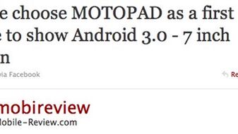 Motorola MOTOPAD pierwszym urządzeniem z Androidem 3.0? 1