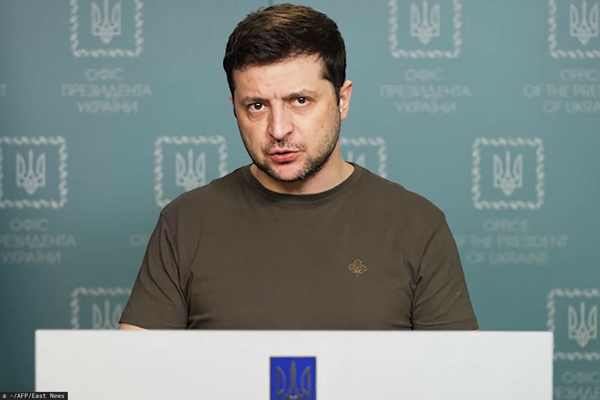 Wojna w Ukrainie. Na zdjęciu prezydent Wołodymyr Zełenski 