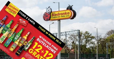 12 piw gratis. Biedronka je rozda tylko jednego dnia