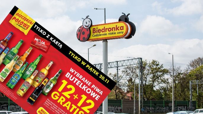 Biedronka rozda 12 piw. gratis. Oferta ważna tylko w jeden dzień