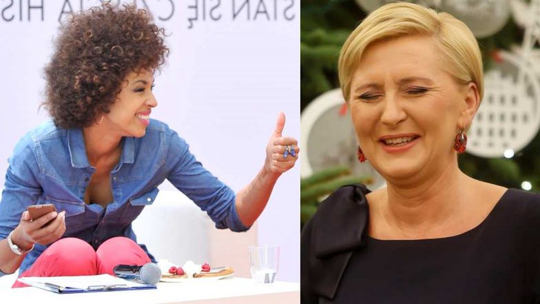 Omenaa Mensah zachwyca się Agatą Dudą