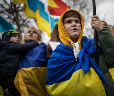 Tysiące Ukraińców na ulicach. Protesty przeciwko Rosji
