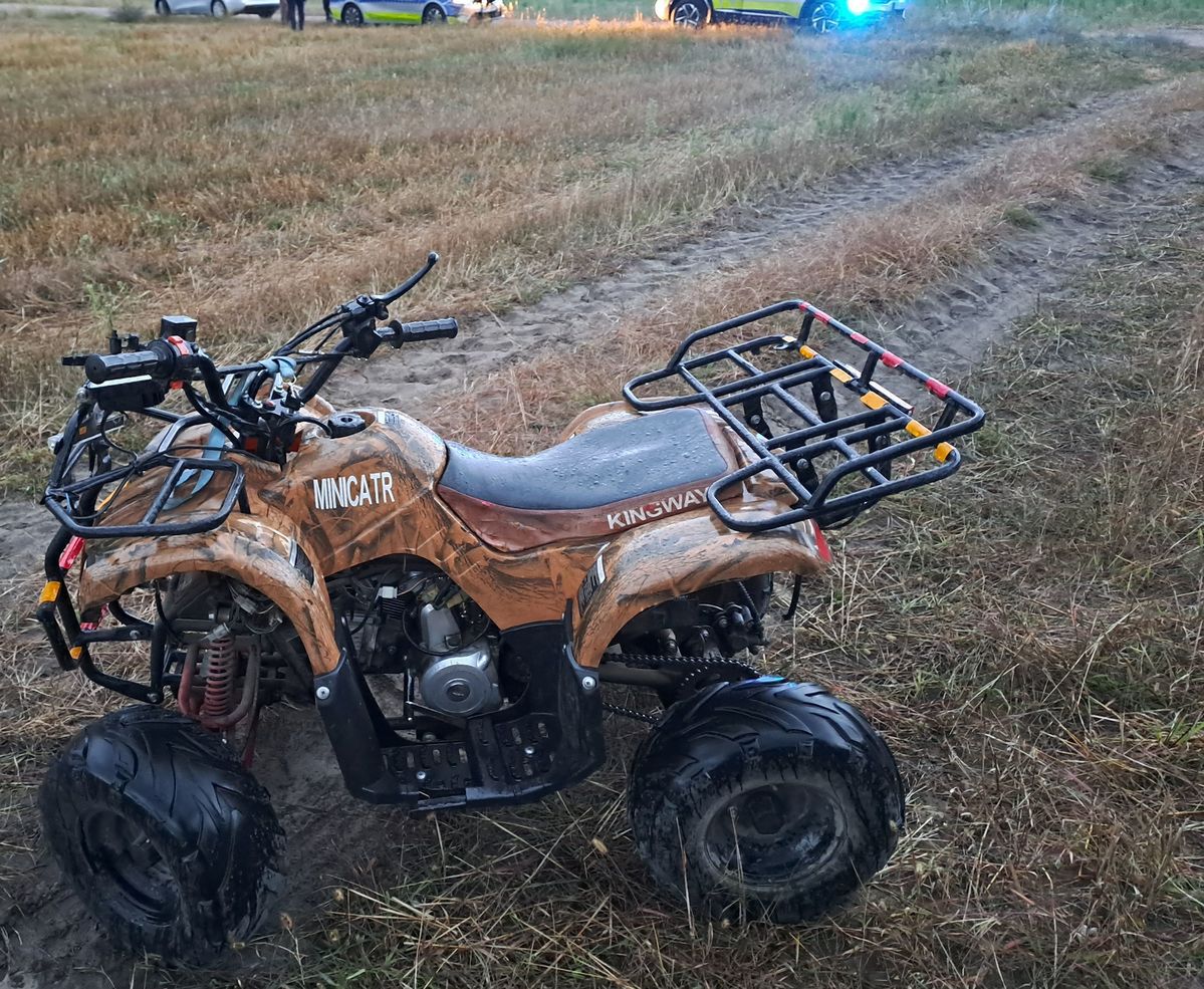 Rzyczyna: Wypadek z udziałem quada. Kierujący po alkoholu