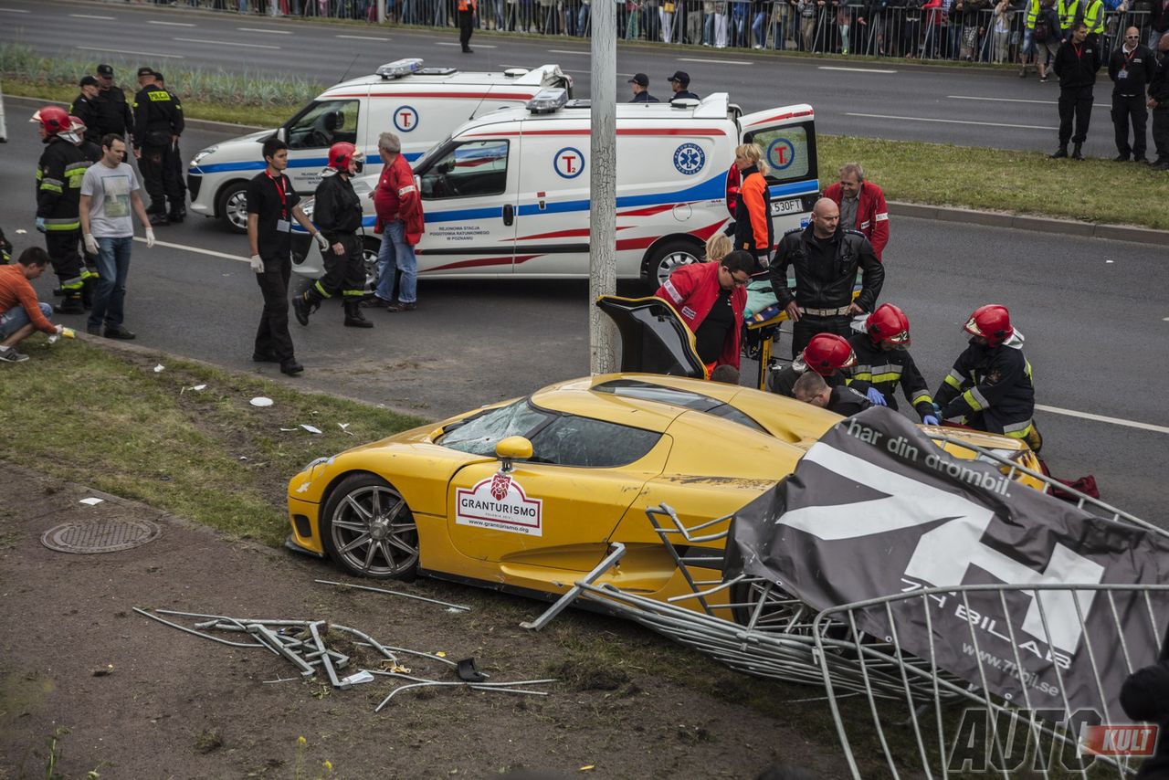 Gran Turismo Polonia 2013 i wypadek Koenigsegga [relacja autokult.pl]