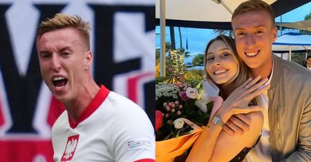 Adam Buksa strzelił pierwszego gola w meczu Polska-Holandia. Kim jest jego żona? Dwa tygodnie temu wzięli ślub
