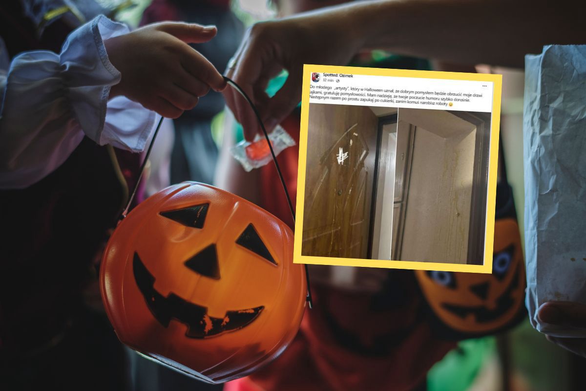 "Psikus" na Halloween w Ozimku. Pokazał, co zrobiły dzieci