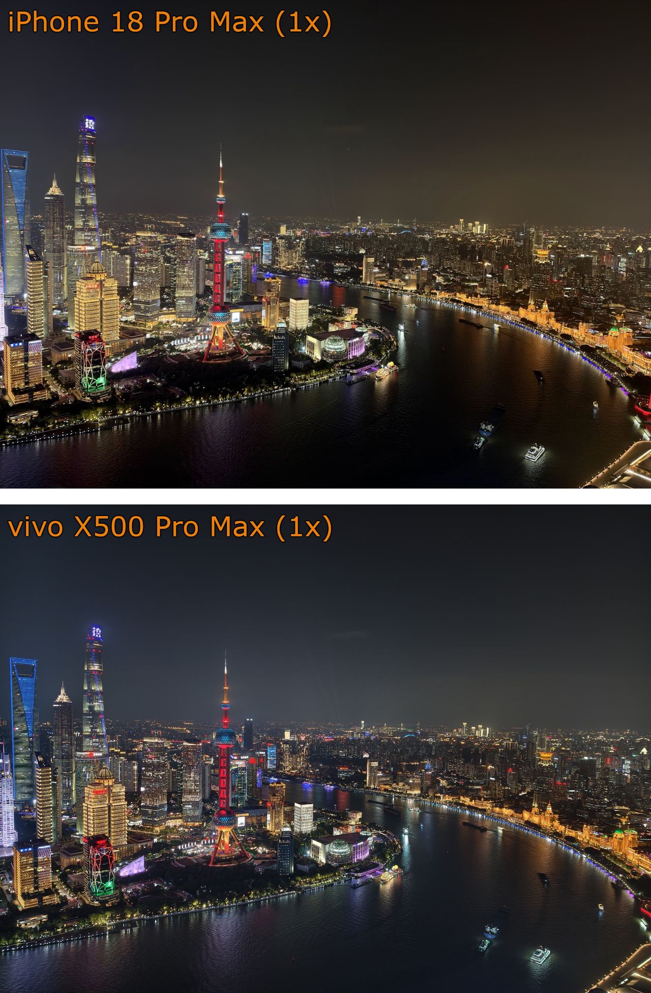 iPhone 18 Pro Max vs vivo X500 Pro Max