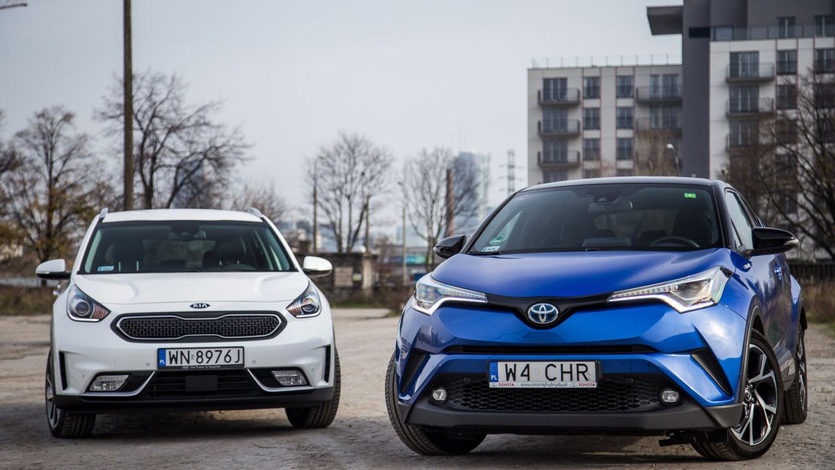 Hybrydowe Kia Niro i Toyota C-HR - oszczędne, ale nieobjęte ulgami.