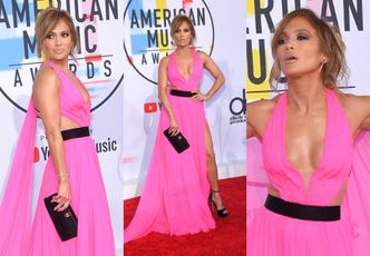 Kusząca Jennifer Lopez flirtuje z obiektywami na gali AMA