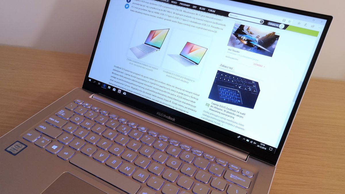 ASUS VivoBook S13 – test pierwszego laptopa z ekranem NanoEdge 1