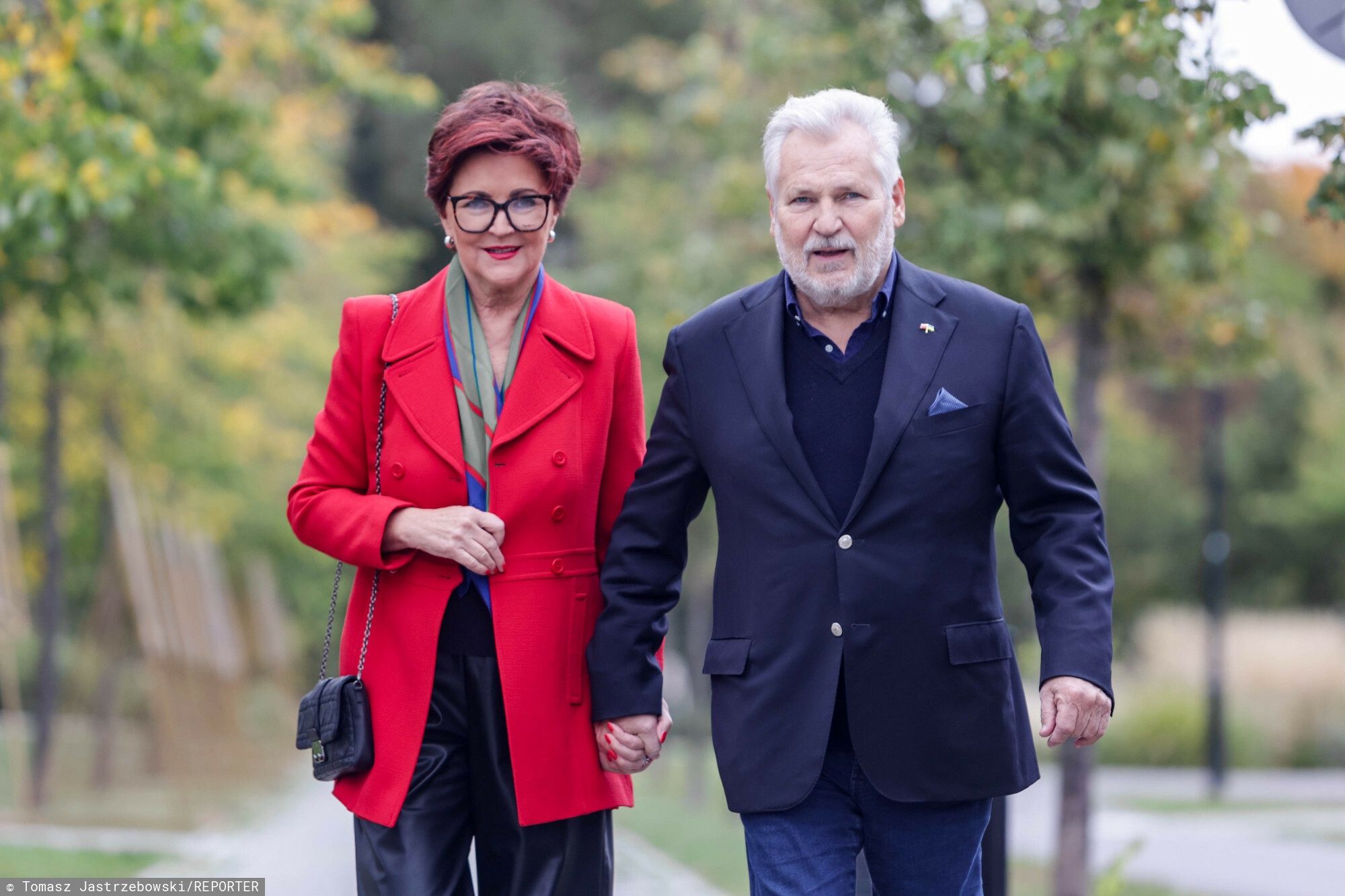 Wybory parlamentarne 2023 - g?osowanie VIP-�w15.10.2023 Warszawa Wybory parlamentarne 2023,  Fot Tomasz Jastrzebowski/REPORTERn/z: Jolanta Kwasniewska, Aleksander KwasniewskiTomasz Jastrzebowski/REPORTER